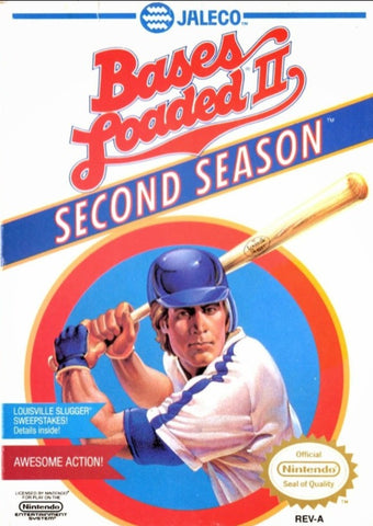 Bases Loaded 2 Second Season NES Used Cartridge Only
