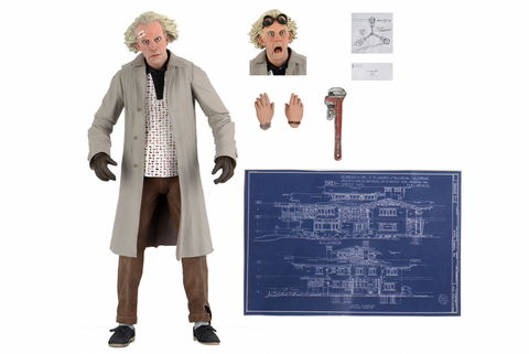 Back To The Future Ultimate Doc Brown In Yellow In Beige New
