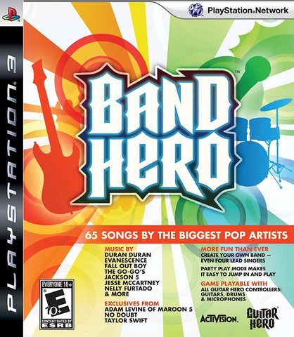 Band Hero Instruments Required PS3 Used