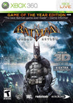 Batman Arkham Asylum Game Of The Year Edition DLC On Disc 360 Used