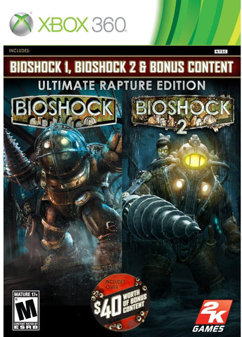 Bioshock Ultimate Rapture Edition Bioshock 1 and 2 360 Used