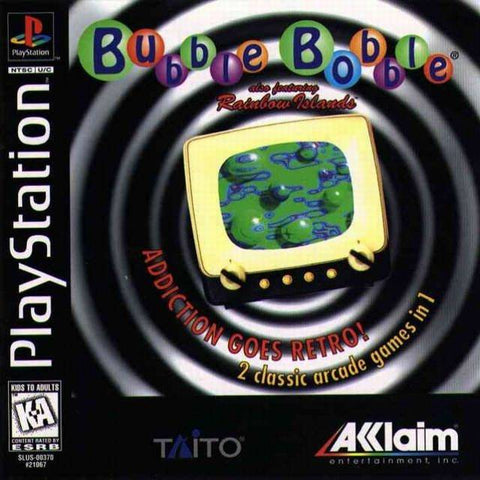 Bubble Bobble Featuring Rainbow Islands PS1 Used