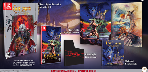 Castlevania Anniversary Collection Classic Edition LRG Switch New