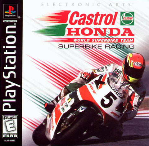Castrol Honda Superbike Racing PS1 Used