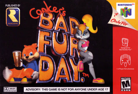 Conkers Bad Fur Day N64 Used Cartridge Only