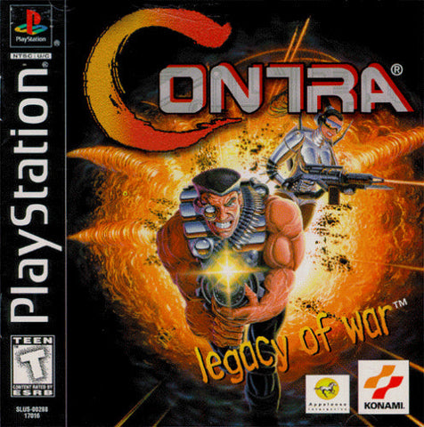Contra Legacy of War Artwork No Manual PS1 Used