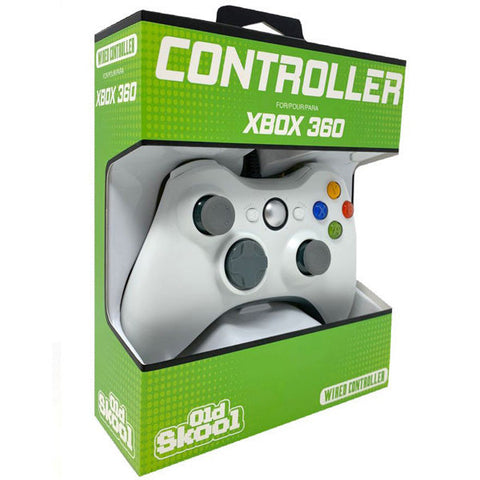 360 Controller Wired Old Skool White New
