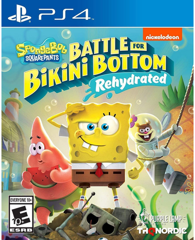 SpongeBob SquarePants Battle for Bikini Bottom Rehydrated PS4 New