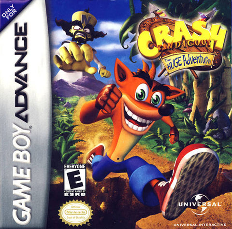 Crash Bandicoot The Huge Adventure Gameboy Advance Used Cartridge Only