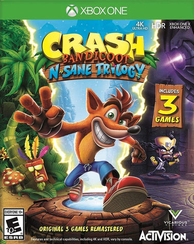 Crash Bandicoot N Sane Trilogy Xbox One New