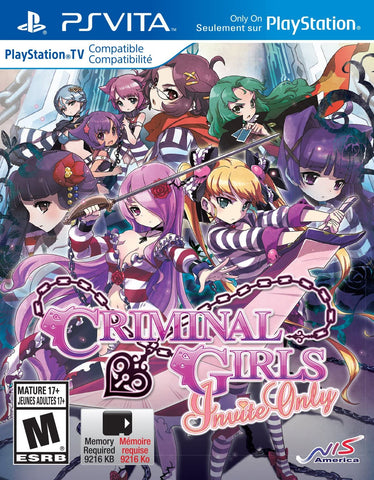 Criminal Girls Invite Only PS Vita New