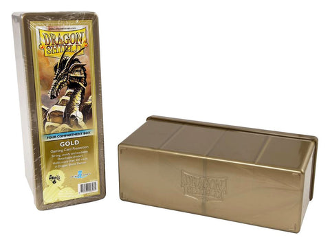 Dragon Shield Gaming Box 4 Compartments Gold