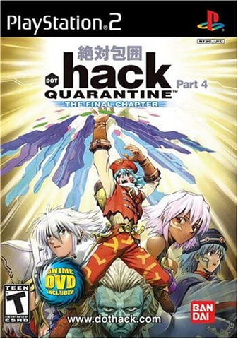 .Hack Part 4 Quarantine With Manual, No DVD PS2 Used