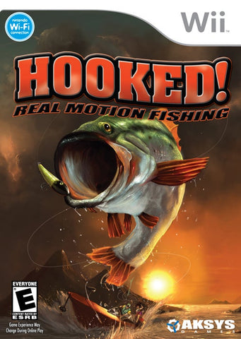 Hooked Real Motion Fishing Wii Used