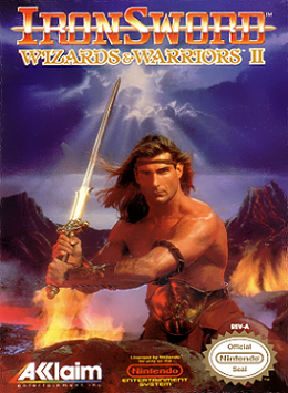 Iron Sword Wizards & Warriors 2 NES Used Cartridge Only