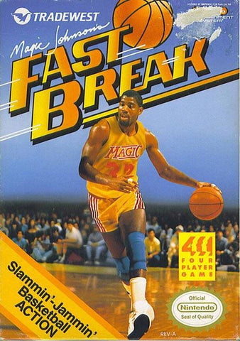Magic Johnsons Fast Break NES Used Cartridge Only