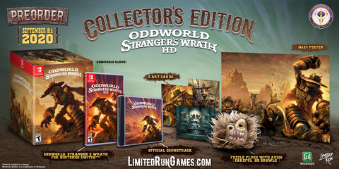 Oddworld Strangers Wrath Collectors Edition Switch New