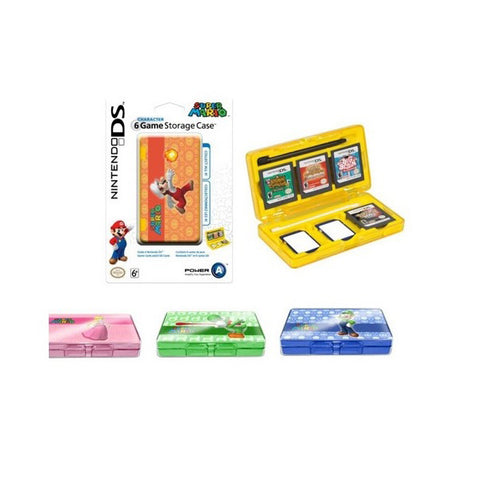 Nintendo DS 6 Game Storage Case Assorted Charachters New