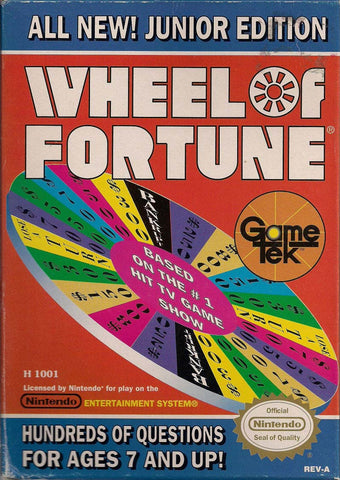 Wheel of Fortune Jr NES Used Cartridge Only