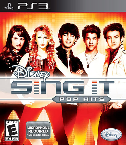 Disney Sing It Pop Hits Mic Required PS3 Used