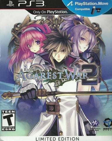 Record Of Agarest War 2 Limited Edition PS3 Used