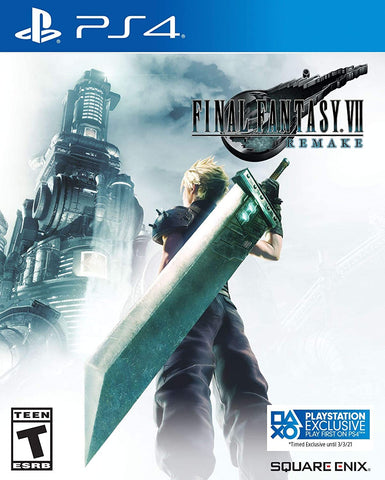 Final Fantasy VII Remake PS4 New