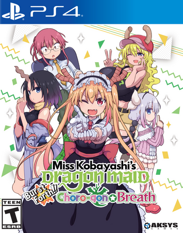 Miss Kobayashi Dragon Maid Burst Forth Choro-Gon Breath PS4 New