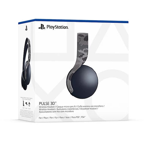 PS5 Headset Wireless PULSE 3D Grey Camouflage Sony New