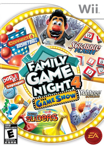 Hasbro Family Game Night 4 Wii Used