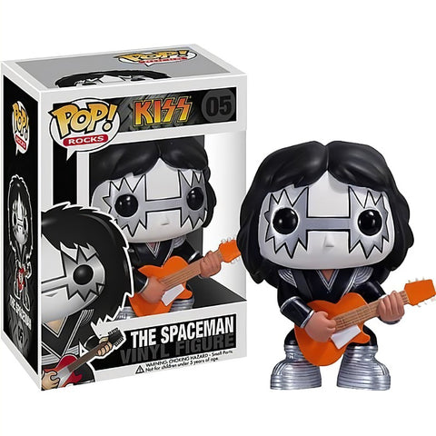Funko Pop Rocks Kiss The Spaceman Chase Glow In The Dark Used