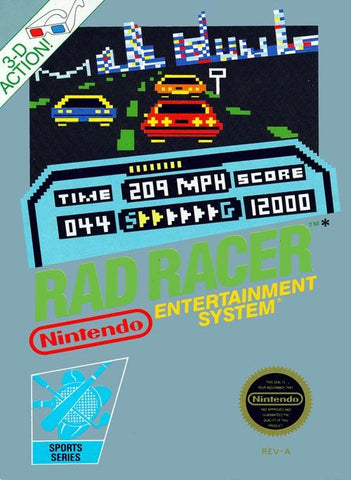 Rad Racer NES Used Cartridge Only