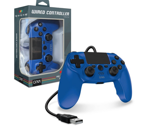 PS4 Controller Wired Cirka Blue New