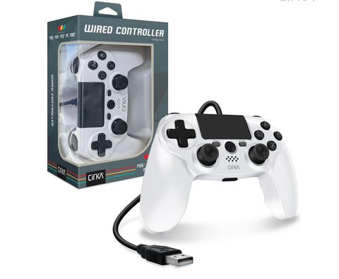 PS4 Controller Wired Cirka White New