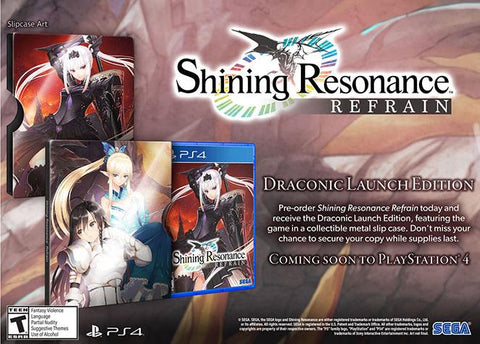 Shining Resonance Refrain Steelbook Launch Edition PS4 New