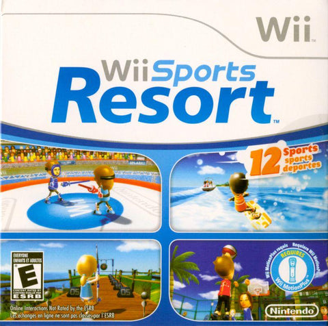 Wii Sports Resort In Cardboard Sleeve Motion Plus Required Wii Used