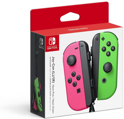 Switch Controller Wireless Nintendo Joy-Con L R Neon Pink Neon Green Set New