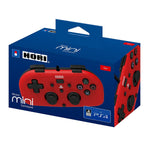 PS4 Controller Wired Hori Mini Gamepad Red New