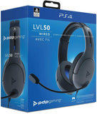 PS4 Headset Wired PDP LVL 50 Stereo New