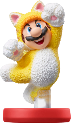 Amiibo Super Mario Cat Mario Used