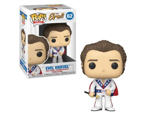 Funko Pop Icons Evel Knievel Plastic Window Slightly Scuffed New