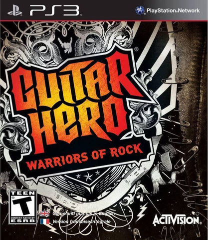 Guitar Hero Warriors Rock Instruments Required PS3 Used