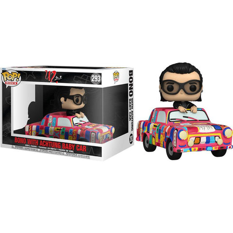 Funko Pop Rides U2 ZooTv Bono with Achtung Baby Car
