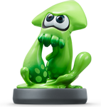 Amiibo Splatoon Inkling Squid Green Used