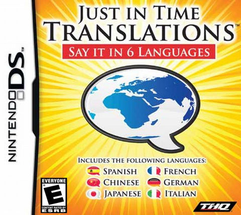 Just In Time Translations DS Used