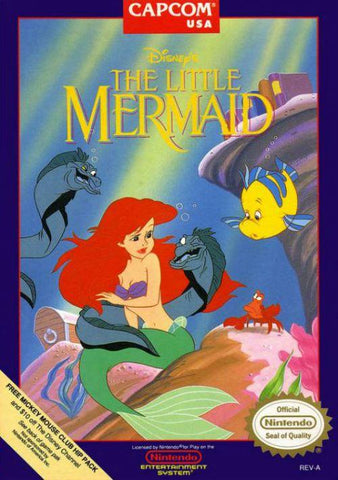 Little Mermaid NES Used Cartridge Only