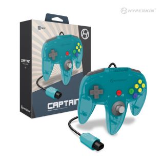 N64 Controller Hyperkin Captain Premium Turquoise New