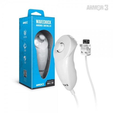 Wii Controller Nunchuck WaveChuck Armor 3 White New