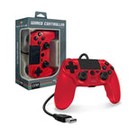 PS4 Controller Wired Cirka Red New