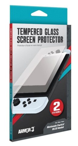 Switch OLED Screen Protector Tempered Glass Armor 3 New