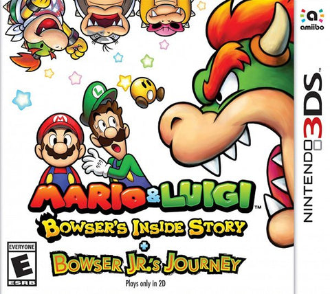 Mario & Luigi Bowsers Inside Story Plus Bowser Jr Journey 3DS Used Cartridge Only